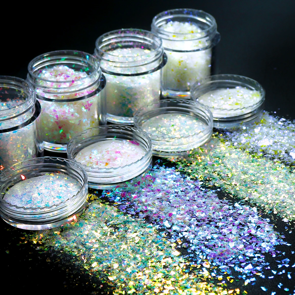 

Mermaid Glitter Sequins Nail Decoration Designs Colourful Shiny Irregular Flake Charms Manicure Supplies Nail Art Accessories