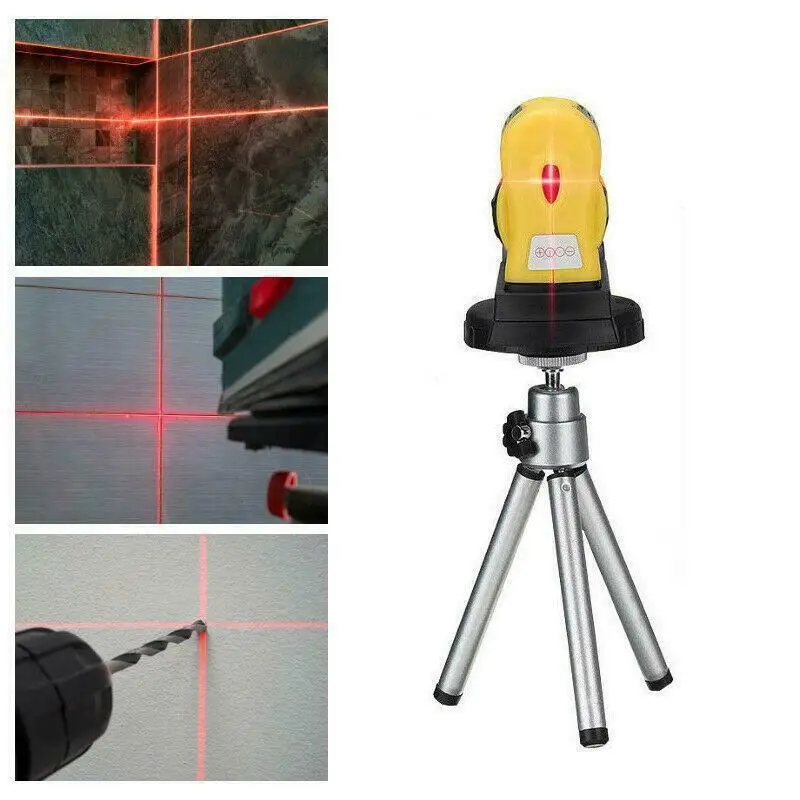 

Laser horizontal line maker with 360 degree adjustable diagonal line and bracket, infrared cross 2-line laser line maker