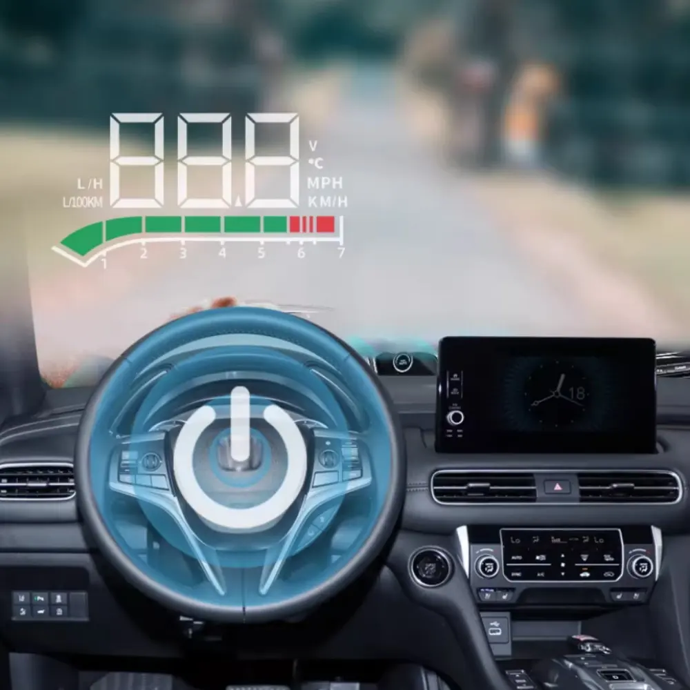 Car LED Projector For Audi A6 2018-2023 Auto HUD Head-Up Display Windshield Safe Driving Assistance Accessories view 4