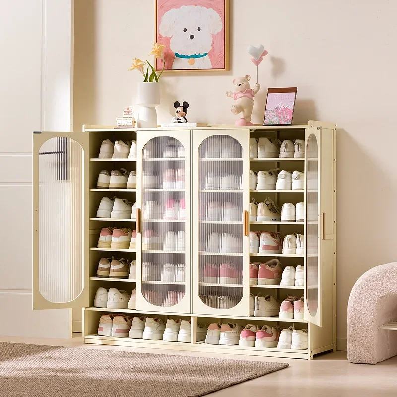 New shoe cabinet household multi-layer storage shoes dust-proof door porch floor large-capacity porch rack shoe rack