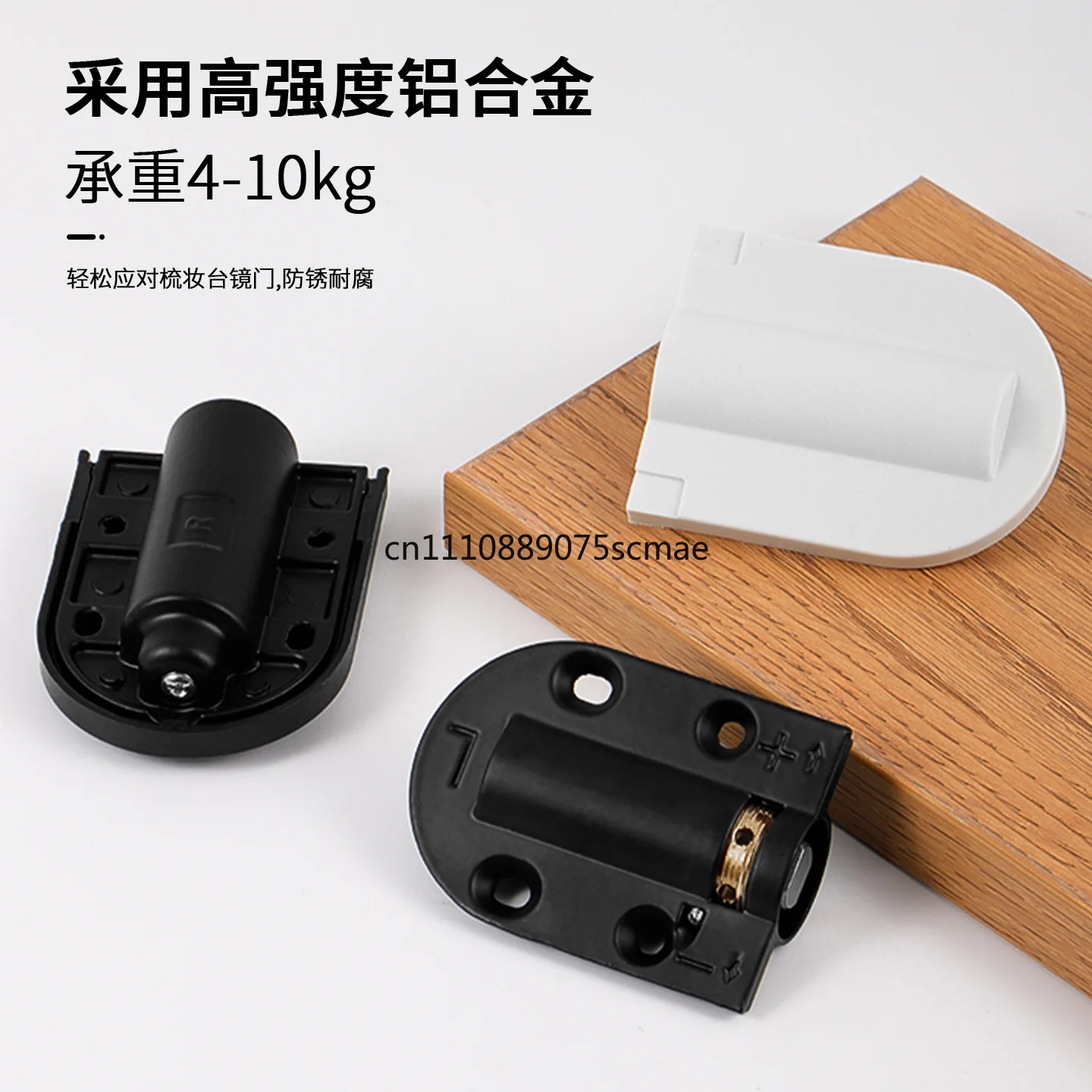 Hidden Hydraulic Buffer Hinge, Damping Hinge for Dresser Mirror, Soft Close Buffer Hinge for Makeup Cabinet