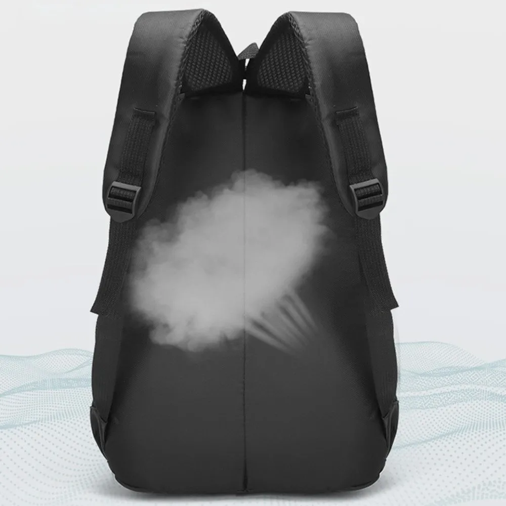 Casual Waterproof Large Backpacks Solid Color Large Capacity Student School Bag Streetwear Oxford Cloth Travel Knapsack Camping