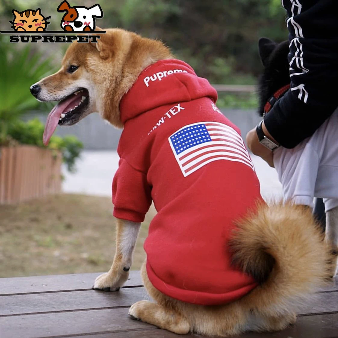 

Suprepet Polyester Print Clothes for Puppy Cute Dogs Adjustable Dog Clothing Comfortable Pet Accessories Supplier All Seasons