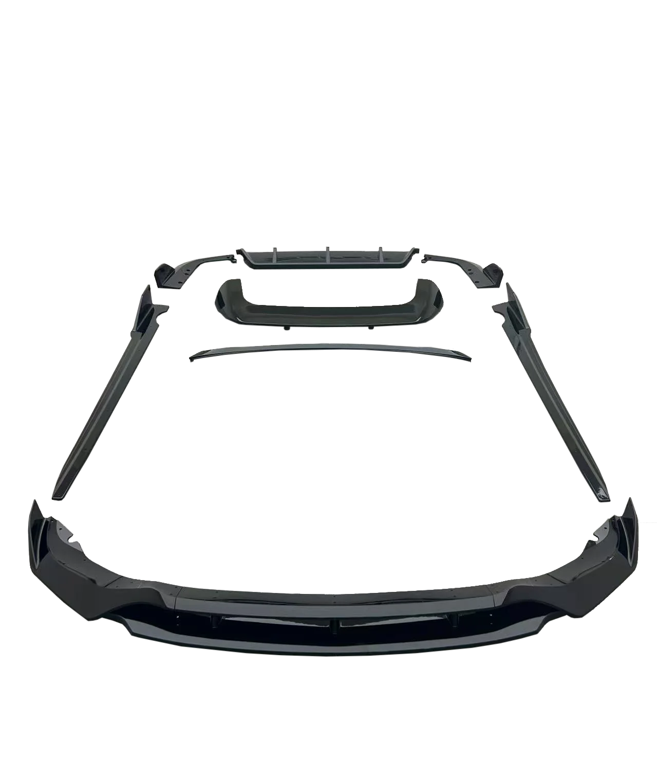 X5 Black Knight Style Gloss Black Carbon Look Aero Kit for  X5 G05 M-Tech