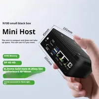 Metal Case Mini Host Soft Routing CPU N100 Dual Network Port DIY Industrial Computer Main Board PCIe NUC Module Linux