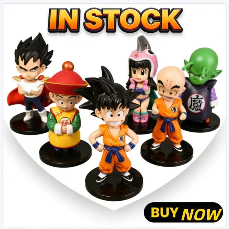 

Набор фигурок из ПВХ по аниме Dragon Ball: Сон Гоку, Вегета, Куририн, Тен Шинхан, Пикколо. Коллекционные модели, игрушки для детей, подарок.