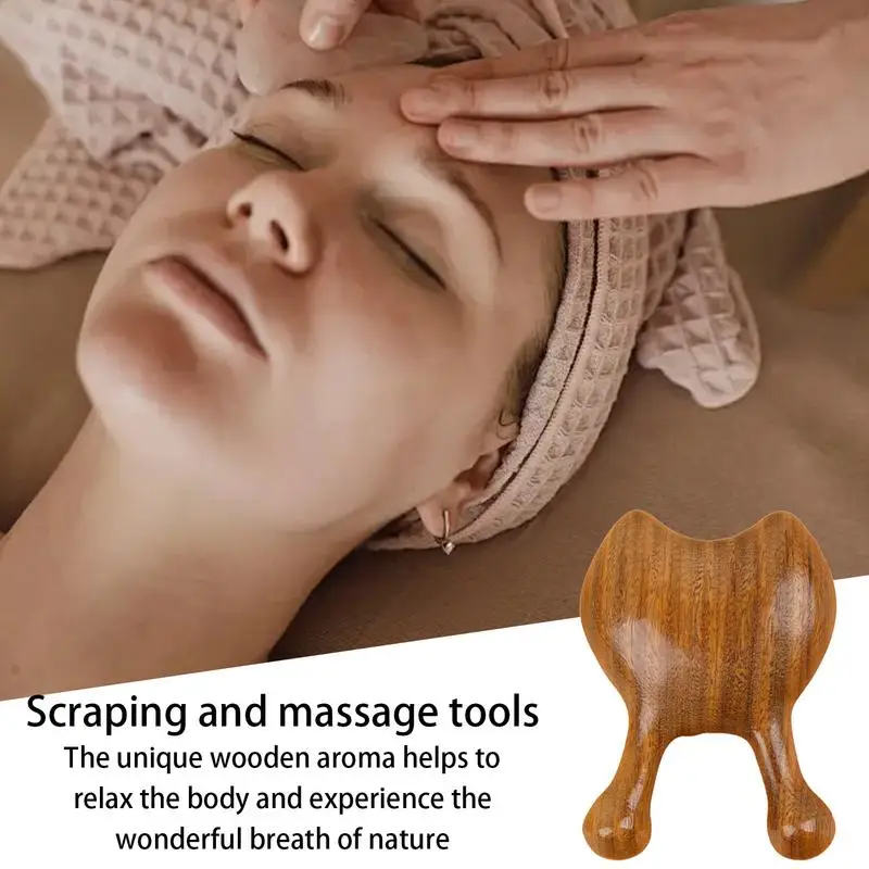 Wooden Scalp Massager Natural Scalp Massager Sandalwood Massage Comb Manual Facial Hair Comb Green Massage Tool For Face & Eye