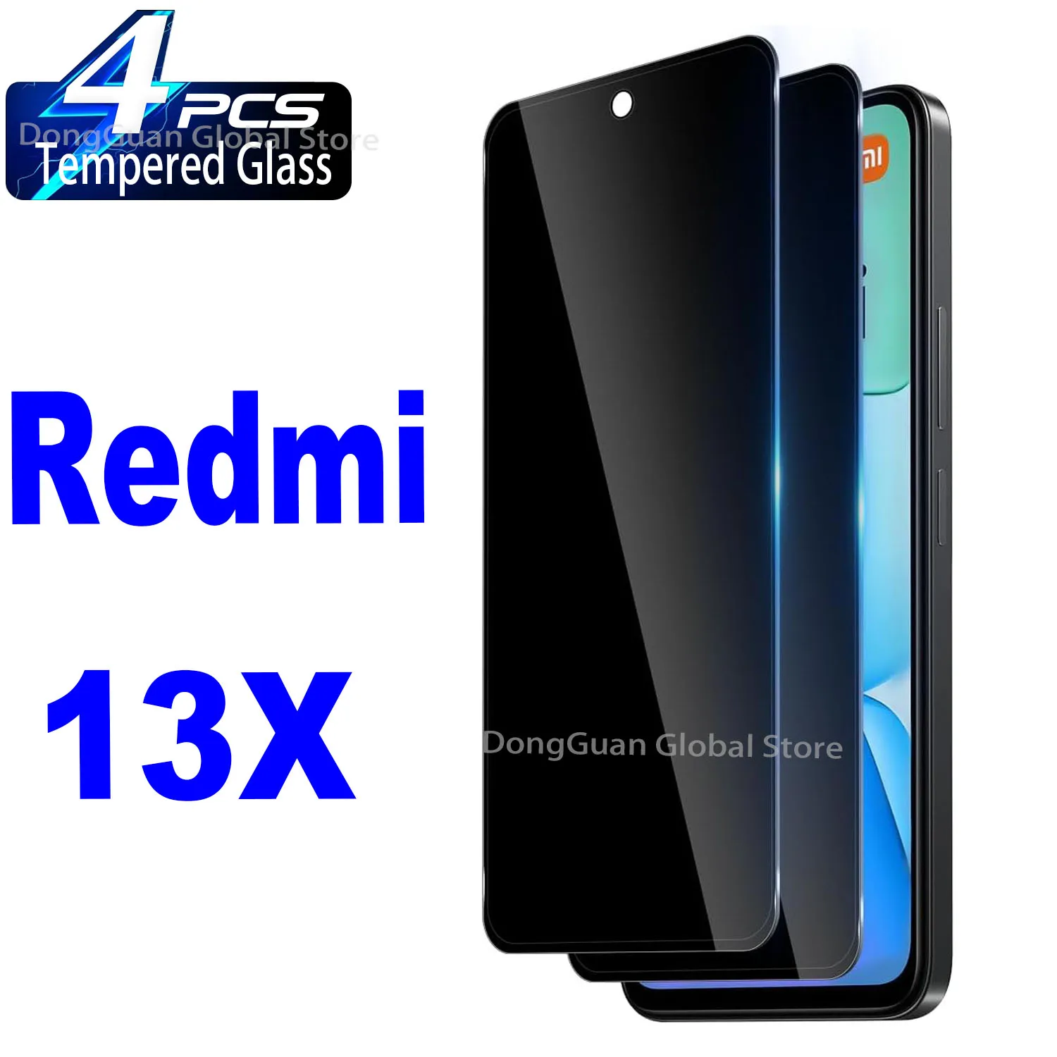 

For Xiaomi Redmi 13X Anti Spy Tempered Glass Screen Protector Privacy Glass Film