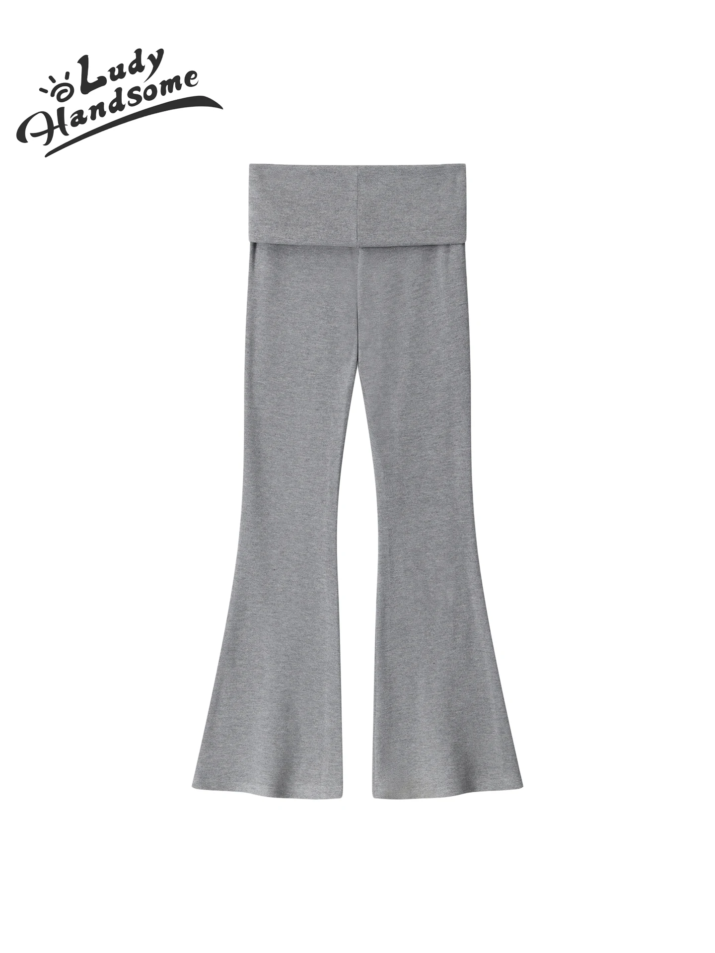 

Slimming High Waist Bell Bot Pants Casual ey Women's Spring 2026 New Sle American Retro Long Pants Ladies Faion