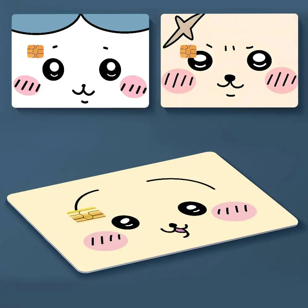 Cute C-Chiikawa-ES Face Cover Credit Card Stickers  Anime Image Print Canvas  Manga Decor HD