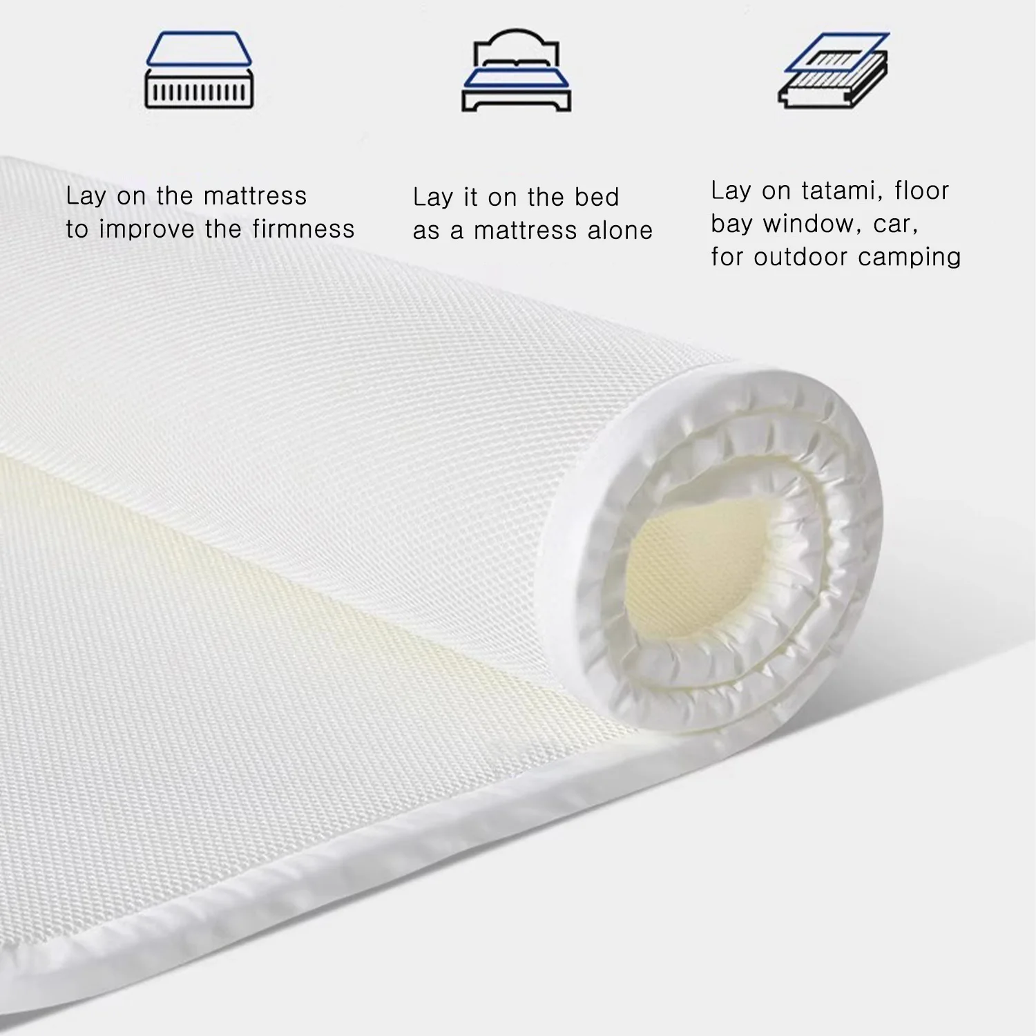 Bed Mattresses Summer Cool Mat Four Seasons Breathable Mattress 3D Air Mesh Topper Comfortable Mattress Cool Mat Ventilated Desi