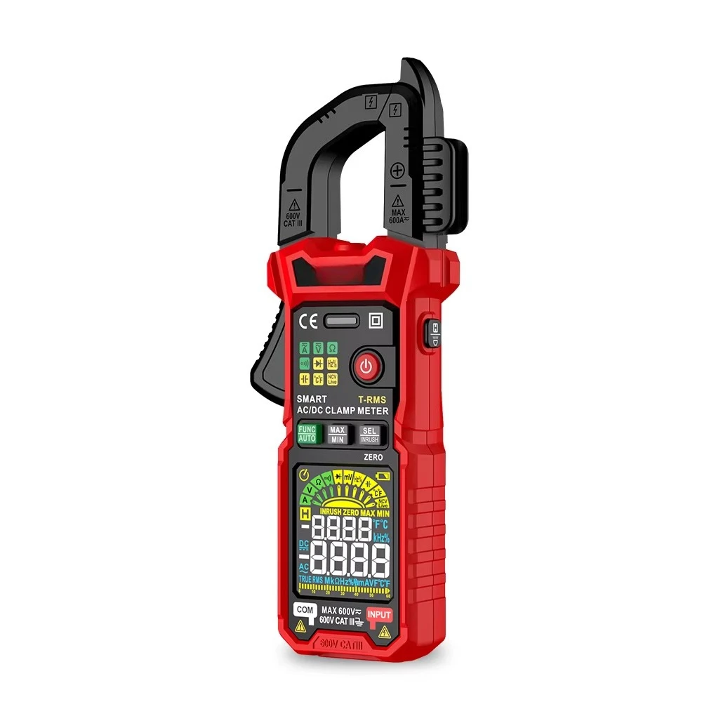 HT205D 6000 Counts High Performance Measure Inrush Current DC Current Zero Function True RMS Smart Digital Clamp Meter
