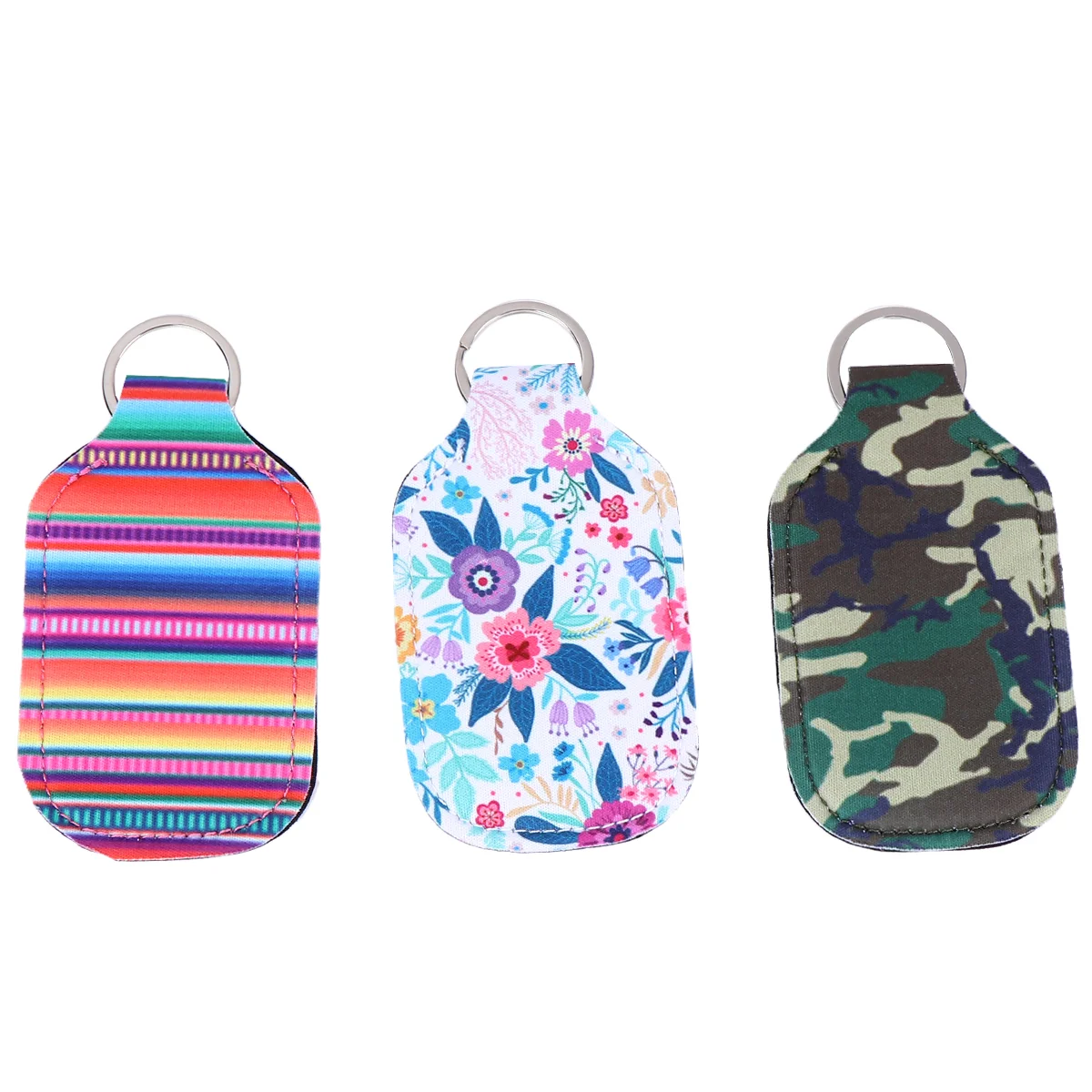 3 Pcs Key Fob Keychain Hand Bottle Cover Carriers for Lotion Portable 103X6X02CM Bottles Neoprene