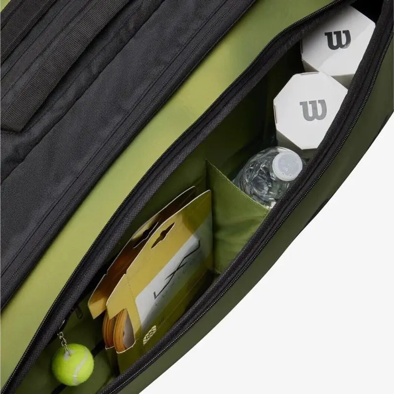 Wilson Blade Super Tour V8 Large capacity 9-Pack Tennis Bag Professional Green Tennis Racquet Backpack With Shoes Compartment