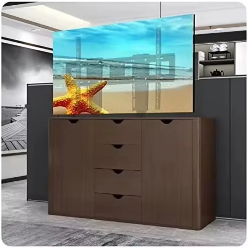 65''-100'' TV Remote Control Height Adjustable Remote Motorized TV Floor Stand TV Lift For Home And Working