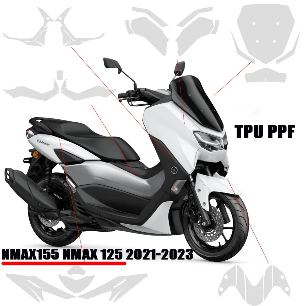 NMAX 155 Motorcycle Invisible Protective Film 2023 For YAMAHA NMAX155 NMAX 125 2021 2022 23 PPF TPU Transparent Motorcycle Cover