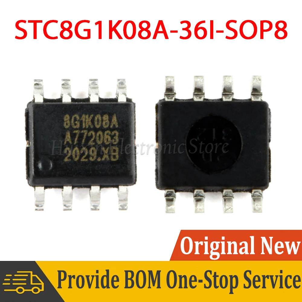 2pcs STC8G1K08A-36I-SOP8 STC8G1K08A 36I SOP8 STC8G1K08A-36I Micro Controller IC Chip New Original