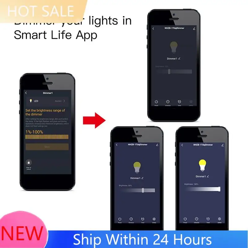 ~ 【EN Stock】 Módulo de interruptor de cortina Zigbee Smart 1 vía de atenuación remota controlada por aplicación por voz Compatible con Alexa Google Home