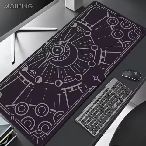 Grey Mousepad Big Mouse Pad Gaming Computer Desk Mat Simple Mouse Pad Desk Pad Mouse Mat Pc Gamer Cute Desk Accessories Mat