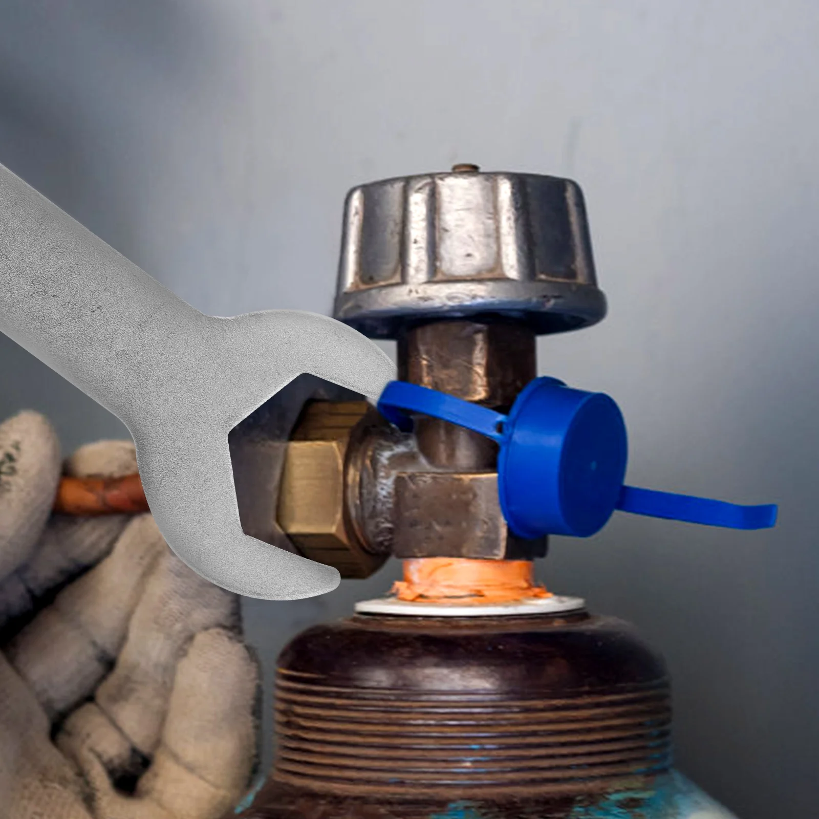 

5pcs Gas Bottle Regulator Wrench Stainless Steel Hand Tool Home Multifunctional Spanner Removal Metal Wrenches Gas Bottle Wrench