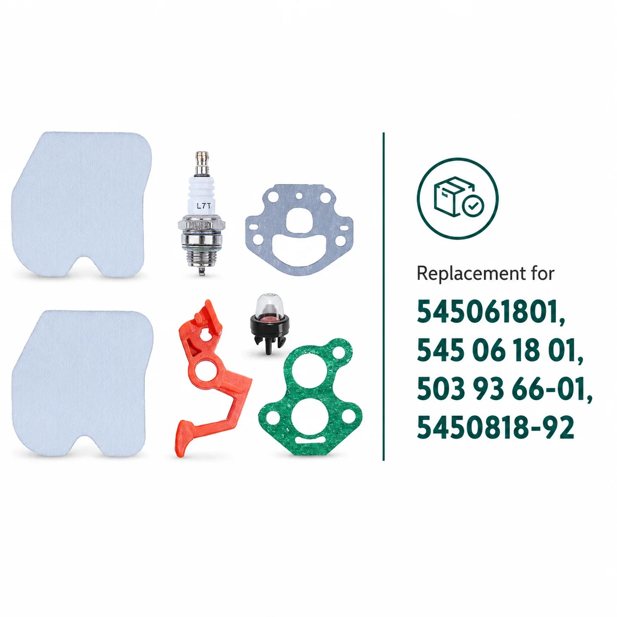 Air Filter Kit Primer Gasket For Husq 120 120e Jon CS2234S CS2238S McC CS340 CS380 RM GZ3800 Craft 358381600 503936601 545081892