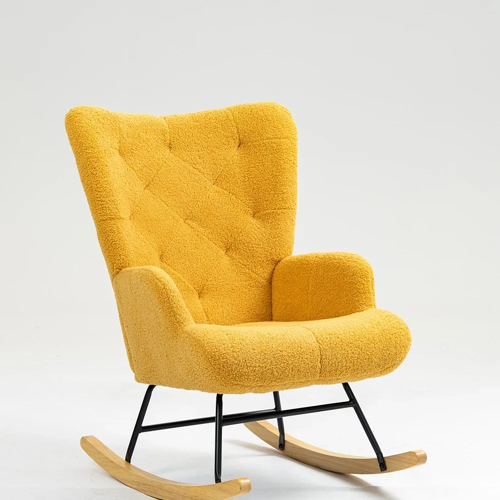 

For Living Room Furniture Single Sofa Luxury Modern Steel Frame Rocking Chair for Adults