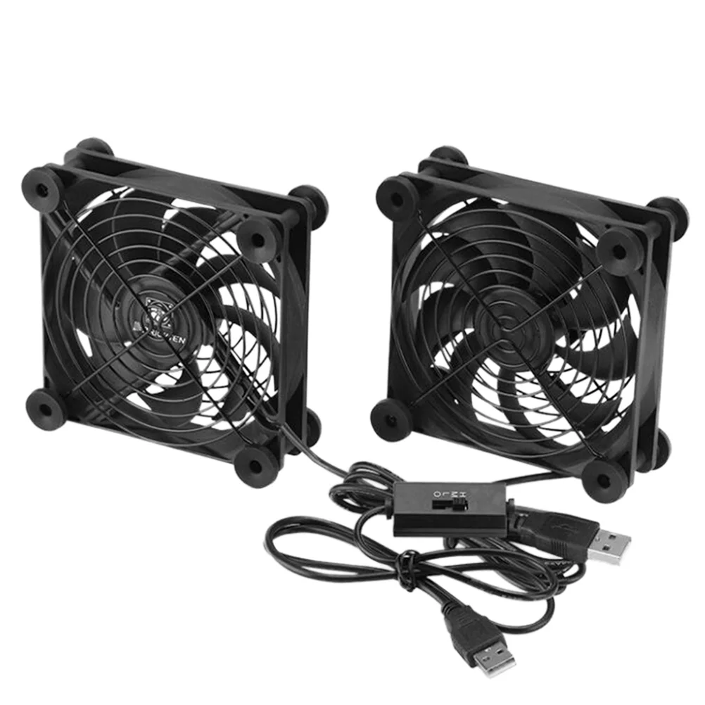 

12 Cm Cooling Fan for Router USB Computer Case Plastic Mute Cooler Portable Efficient radiator router radiator cooler computer