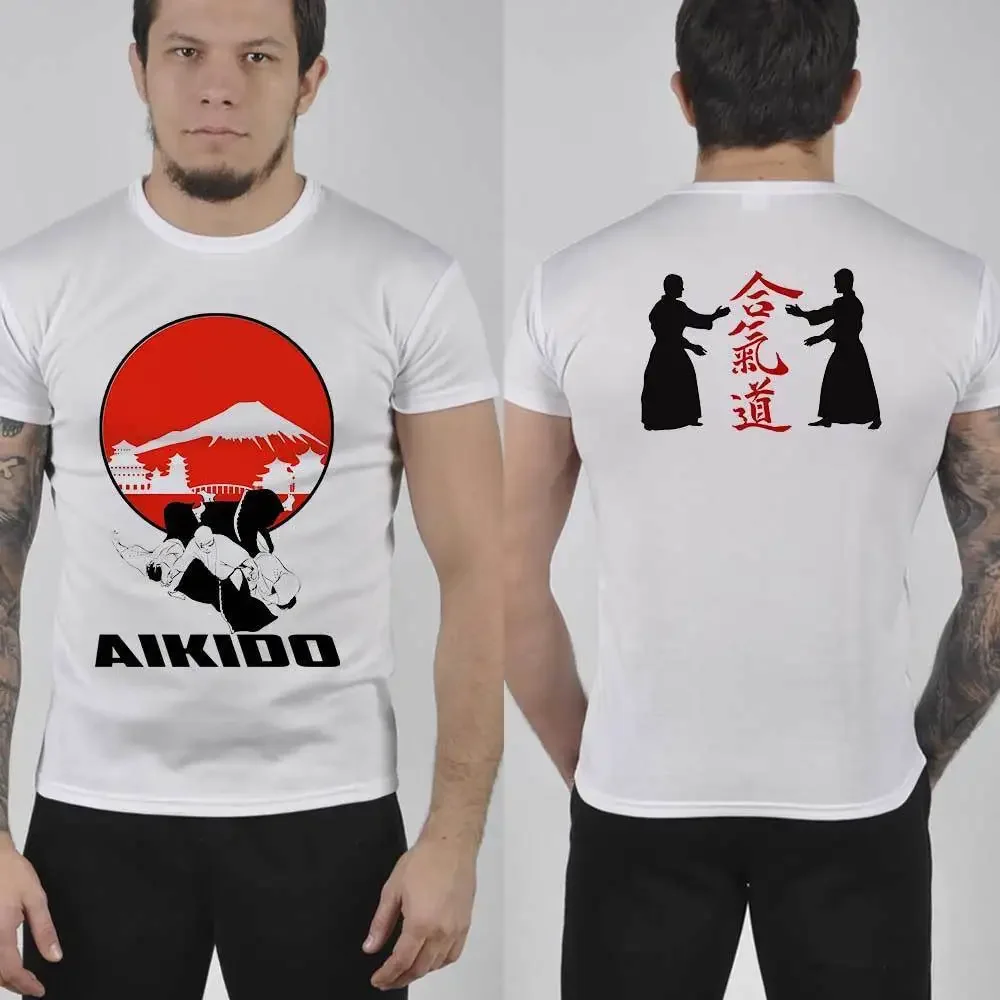 

Cool Fashion Design Japanese Martial Arts Aikido Modeling T-Shirt. Summer Cotton Short Sleeve O-Neck Mens T Shirt New S-3XL