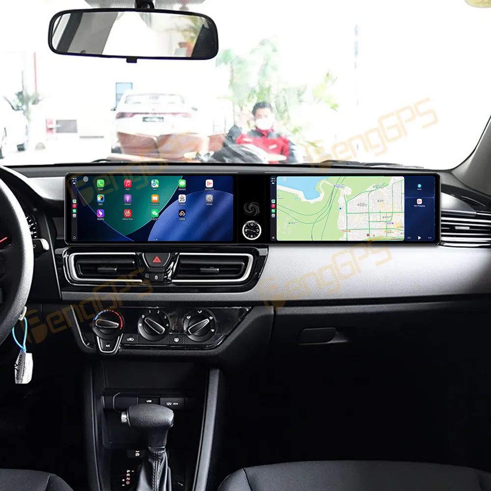 Dual Screen 12.3 Inch Android 13 Car Radio CarPlay For Kia Forte 2018-2019 Touch Screen Multimedia Player Head Unit DSP Auto