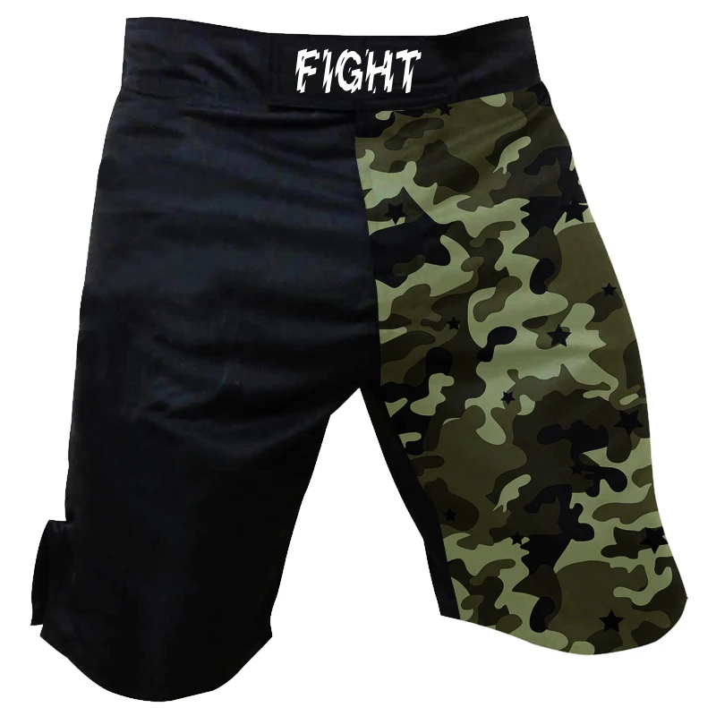 Męskie Warrior Art zapasy spodenki spodenki bokserskie Camo walki MMA szorty BJJ No Gi