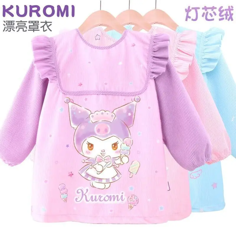 

Sanrios Kawaii Hoodie Kuromi Cute Apron Portable New Style Minimalist Trendy Printed Creative Trend Hot Selling High End Gifts