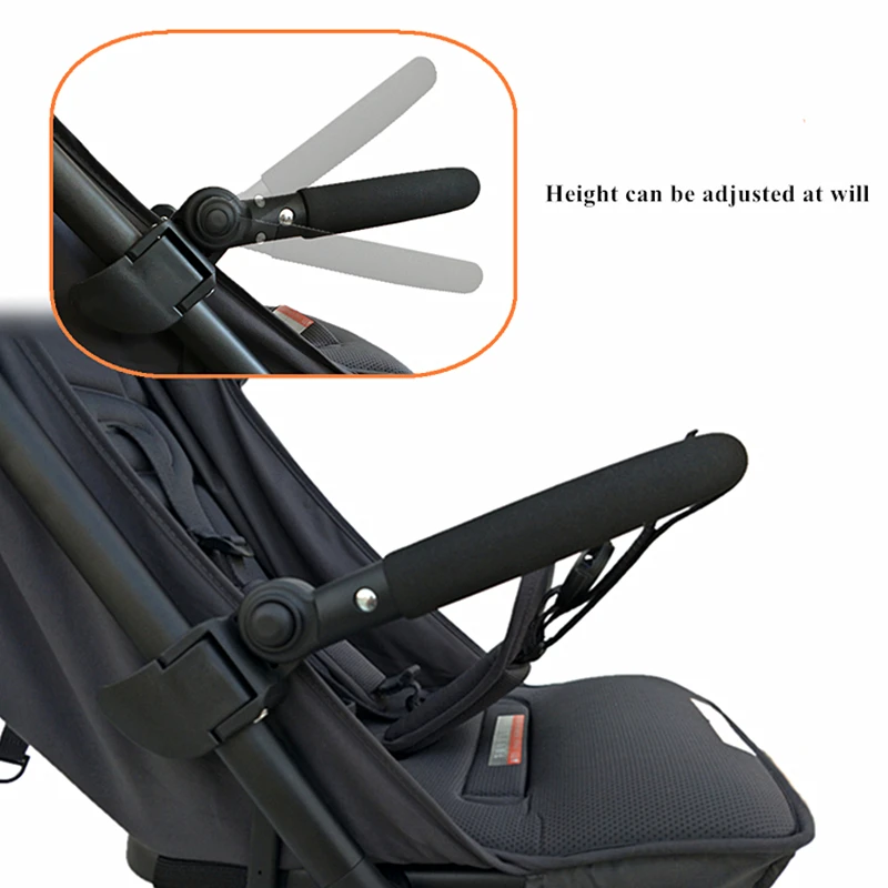 مسند ذراع لعربة الأطفال، ناموسية، مظلة لملحقات عربة الأطفال XIAOMI MITU، مصد أمامي من الجلد، درابزين #3