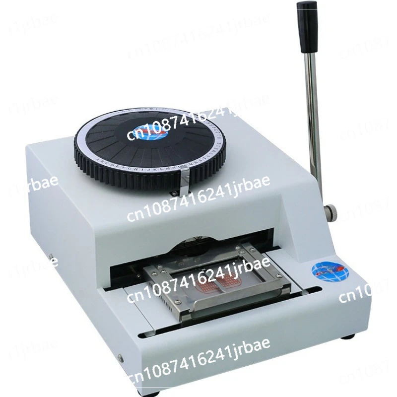 52-Word manual Stainless steel metal dog tag embossing machine Aluminum PVC embossing machine