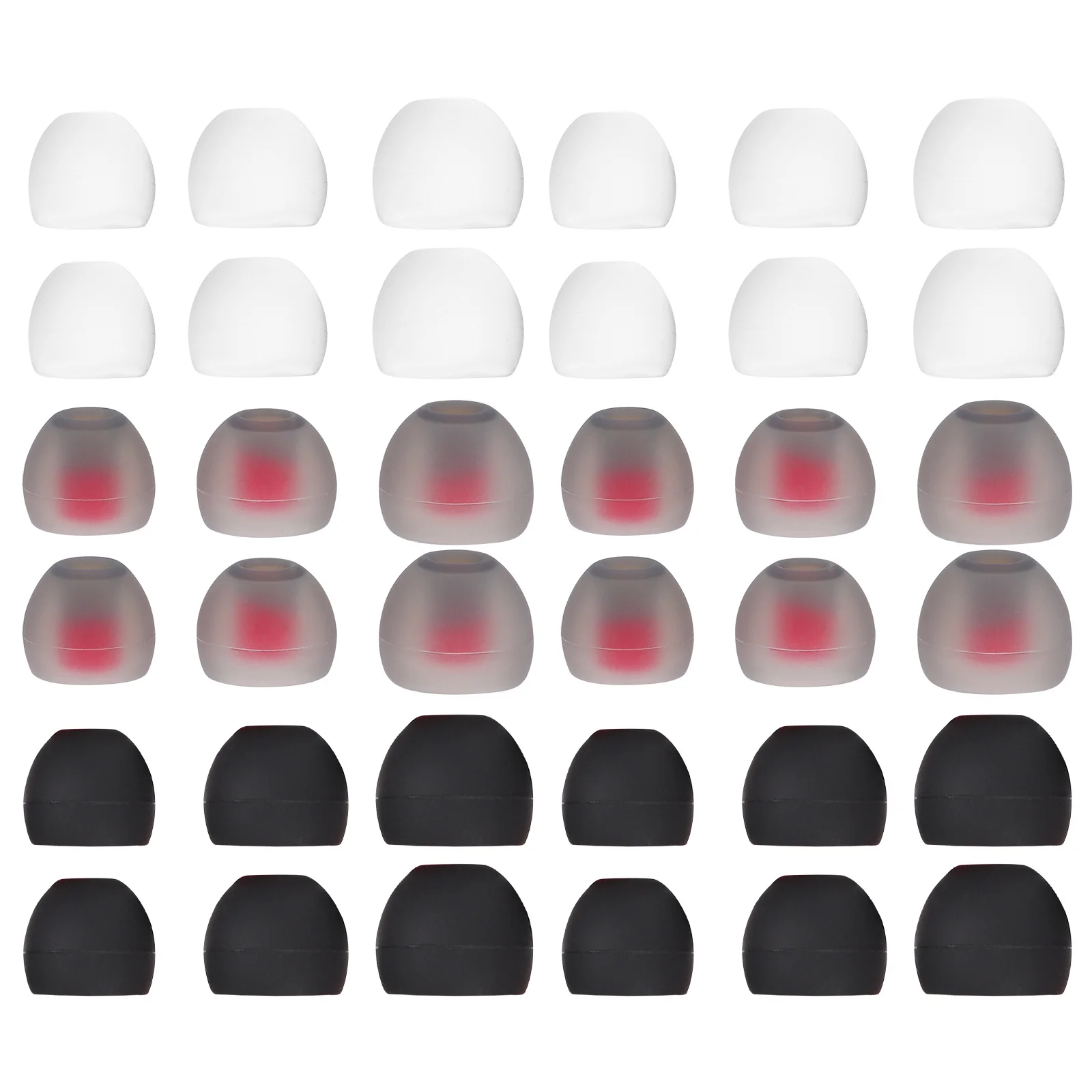 36 قطعة من أغطية سماعات الأذن البديلة من السيليكون لتشغيل الموسيقى والاتصال والحد من الضوضاء وأطراف الأذن وإكسسوارات سماعات الرأس