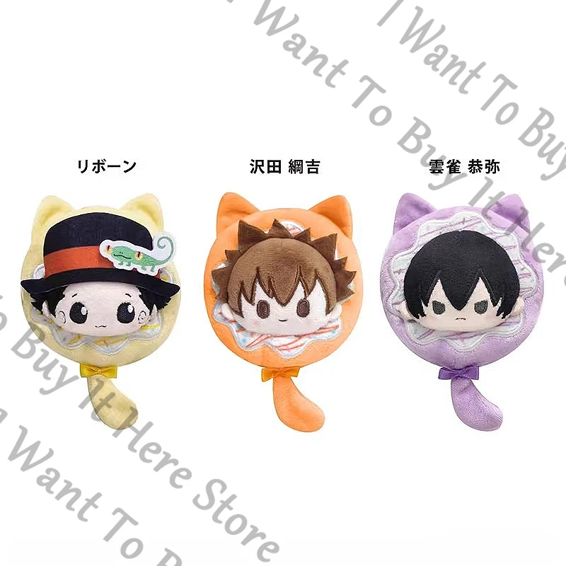 Anime HITMAN REBORN! Chaveiro de Pelúcia Cosplay Sawada Tsunayoshi, Yamamoto Takeshi, Reborn Gokudera Hayat, Rokudou Mukuro - Presente