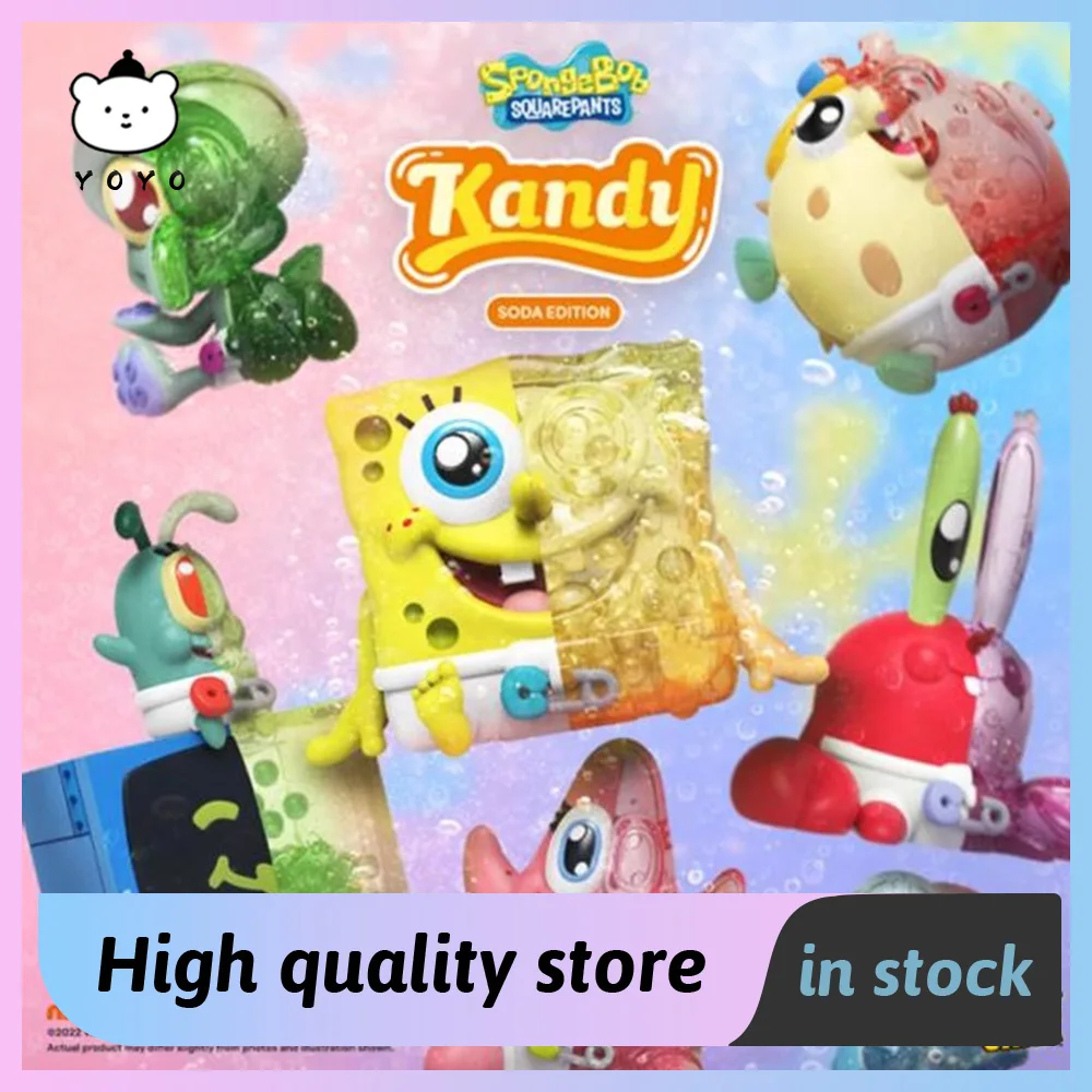 Mighty Jaxx Spongebob Squarepants Blind Box Candy Soda Version Mystery Box Patrick Star Miniature Model Ornament  Children Toy