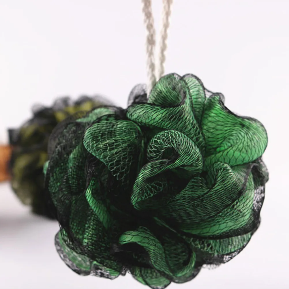 

Набор из 4 двухцветных банных шаров-мочалок: большие, сетчатые, быстросохнущие, мягкие и удобные, идеальный подарок для душа