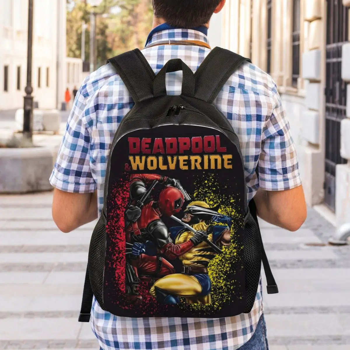 Custom Wolverine Cool Movie Laptop Backpack Women Men Basic Bookbag for School College Students Classical Film Bag