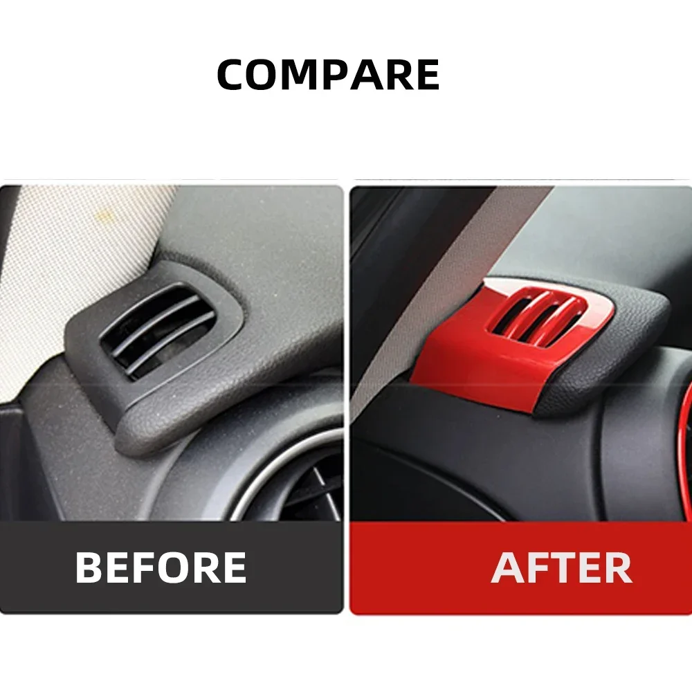 Car A-Pillar Air Outlet Decorative Cover Modified Interior Styling Accessories for MINI Cooper F55 F56 F57 JCW - view 3