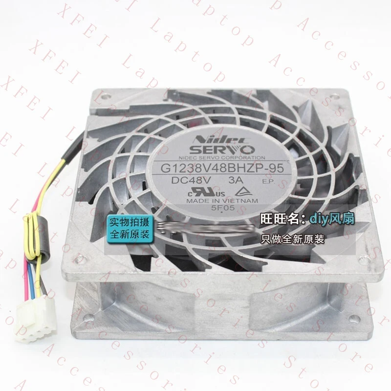 D  FOR SERVO G1238V48BHZP-95 48V 2.1A 12038 12CM aluminum machine fan