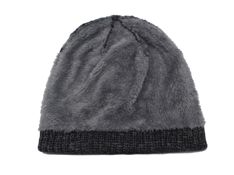 Skullies Beanies Männer Winter Hut Frauen Gestrickte Hüte Für Männer Kappe Winter Beanie Hut Gorro Dicke Warme Brimless Pelz Motorhaube Männer der Kappe – Detail 17