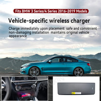 For BMW 3 4 Series 2016-2019 Quick QI Car Wireless Charger Fast Charging Intelligent Infrared Mobile Phone Dashboard