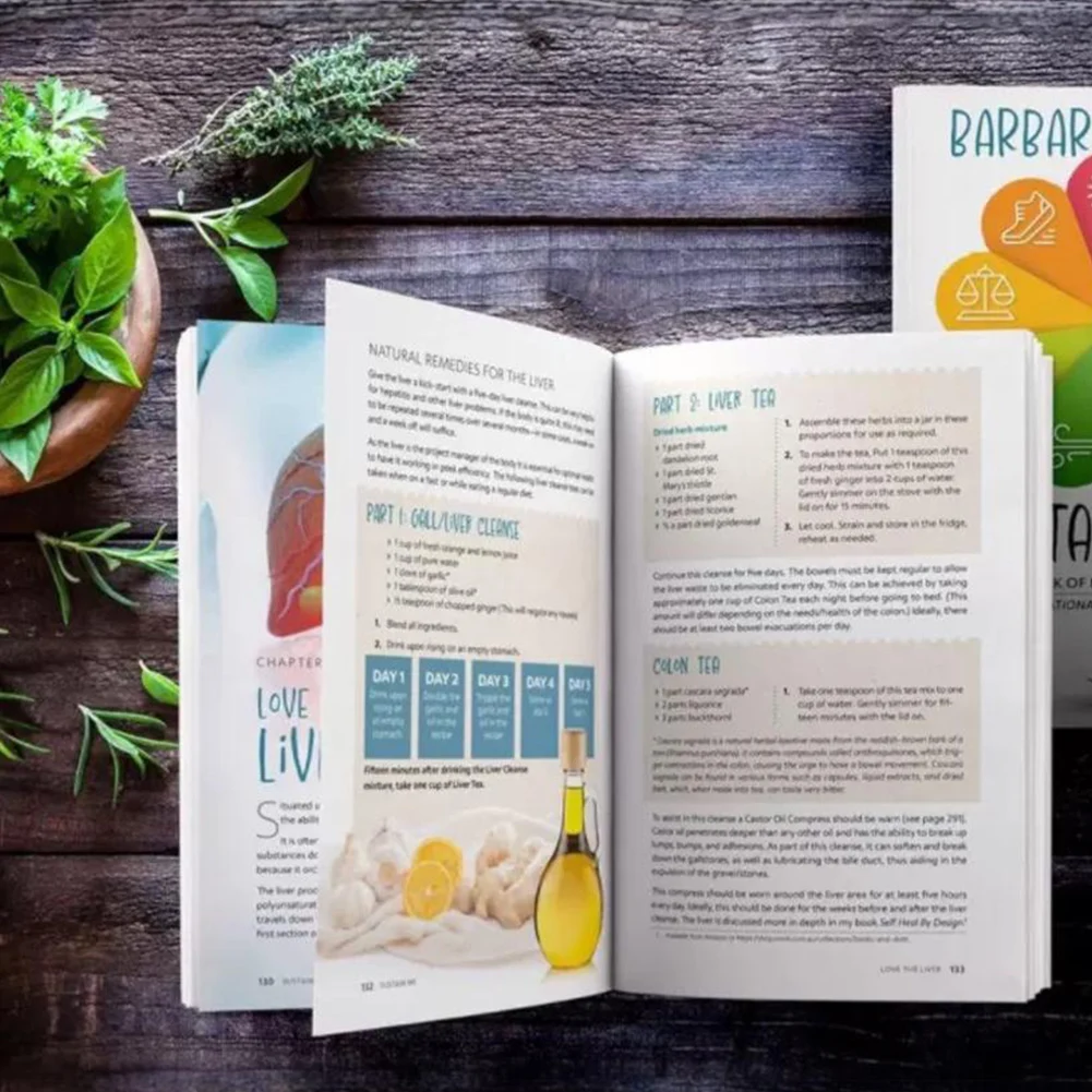كتاب Sustain Me A 9 أعمدة أساسية للدليل الصحي كتيب العلاجات الطبيعية في غلاف ورقي باللغة الإنجليزية