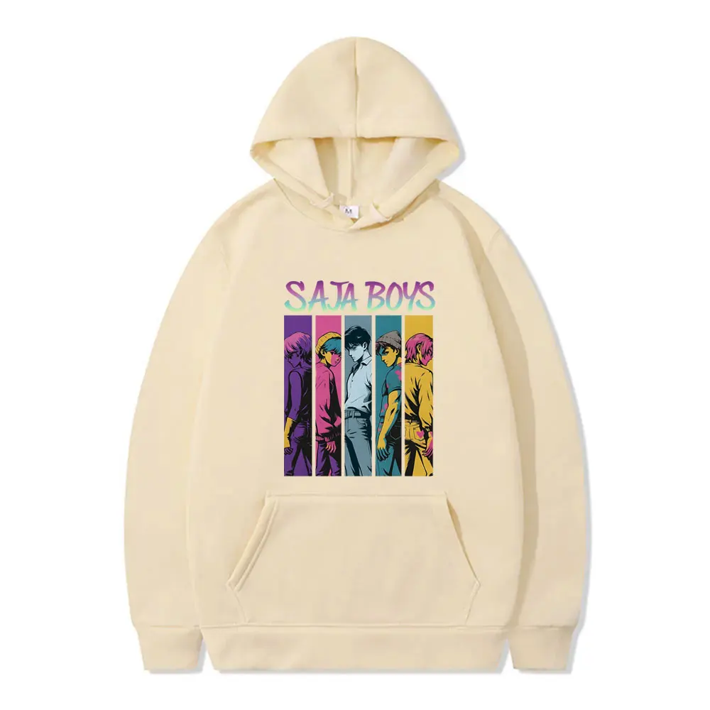 Kpop Demon Hunters Saja Boys Graphic Hoodie Men's Women's Cartoon Funny Fashion Trend Streetwear Unisex Oversized Fleece Hoodies