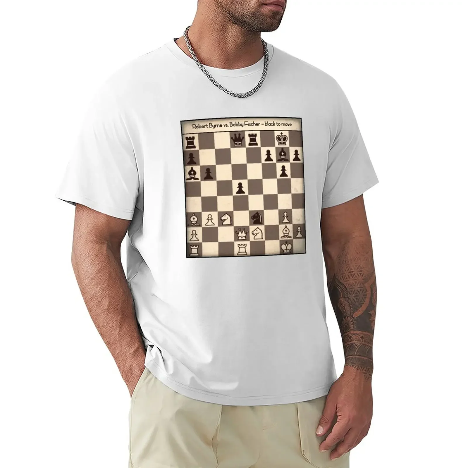 Byrne vs Fischer - Brilliancy prize game T-Shirt shirts graphic tees vintage customs mens champion t shirts