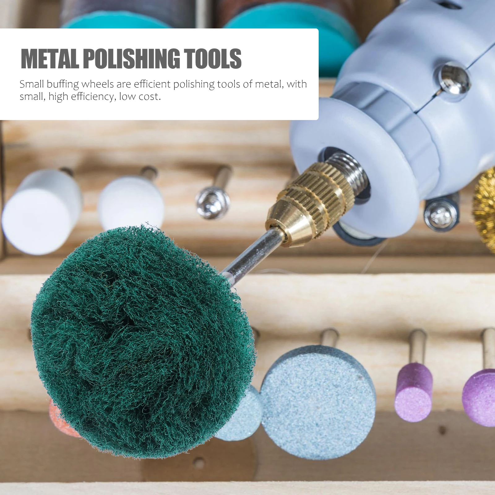 

6pcs Buffing Wheels Supplies Abrasive Wheels Scouring Pad Sanding Head Polishing Wheel Rotary Tool Accessories