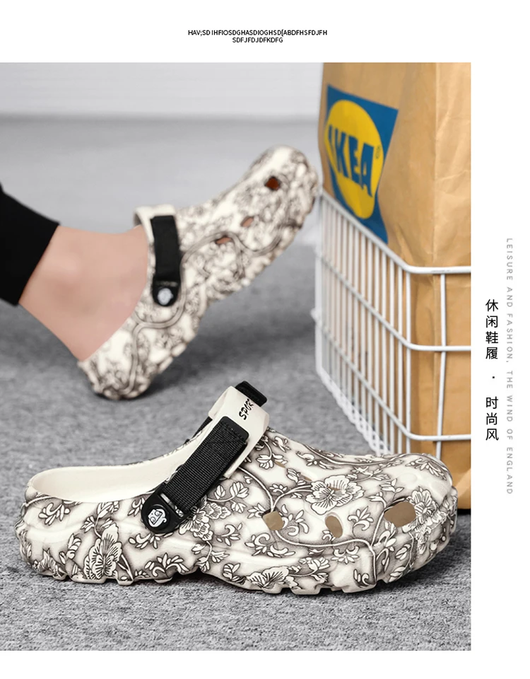 Neue Sommer-Clogs für Herren, weichsohlige Dual-Use Outdoor-Strandschuhe, geruchshemmende geschlossene Sandalen – Detail 10