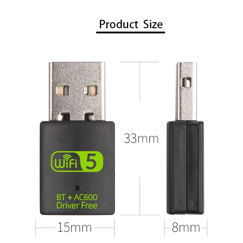 Wireless Wifi USB adapter network card Free Driver Signal receiving transmitter 600Mbps share WiFi Game USB Card network adapter