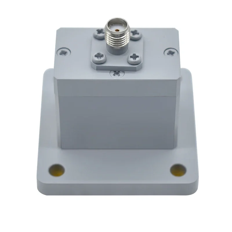 WR90 BJ100 8.2~12.5GHz RF Microwave Waveguide to Coaxial Adapter with Low Insertion Loss 0.3dB