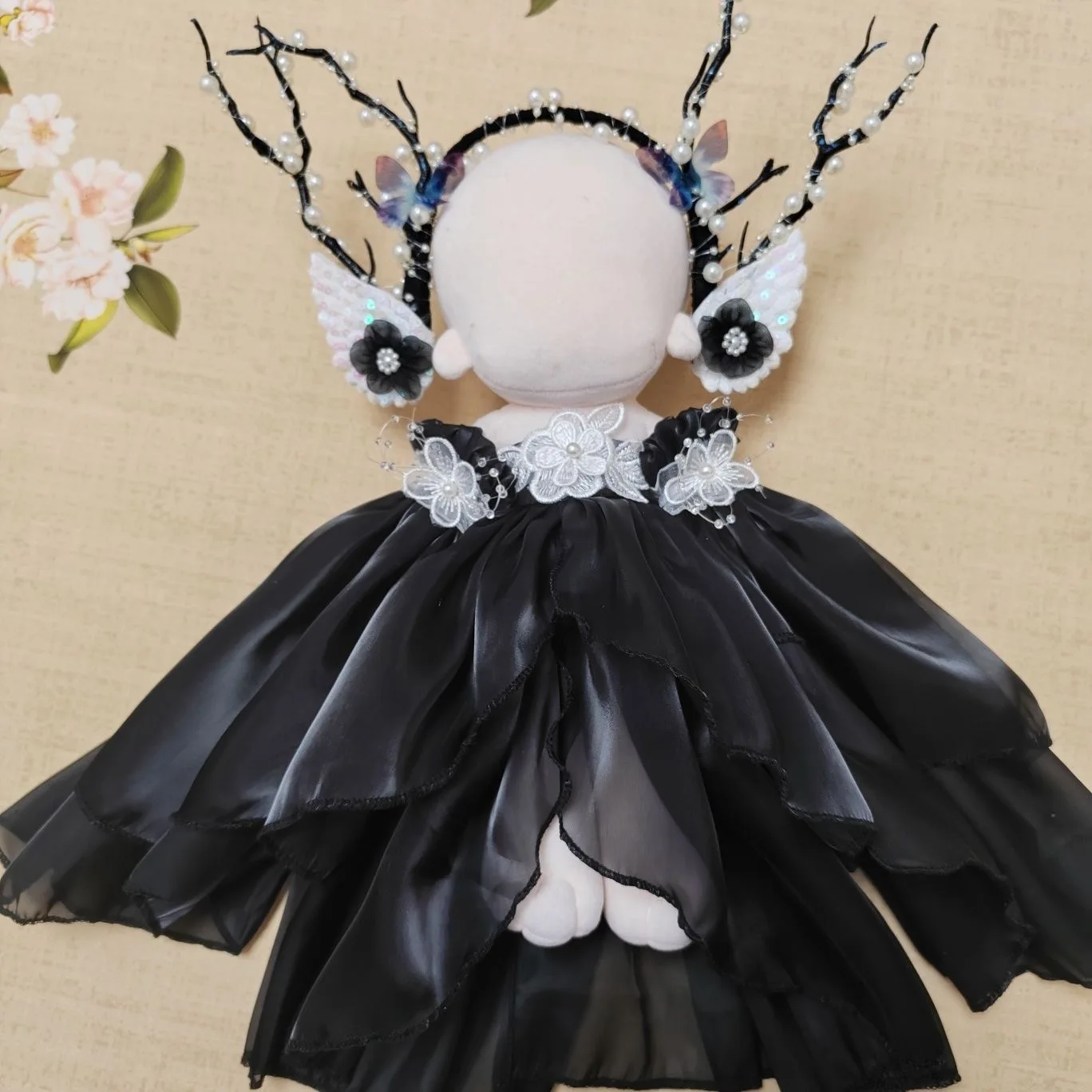 20~30cm Cotton Doll Clothes, Antler Elf Multi-Color Optional Headdress, Dress, A Pair Of Sleeves Free Shipping